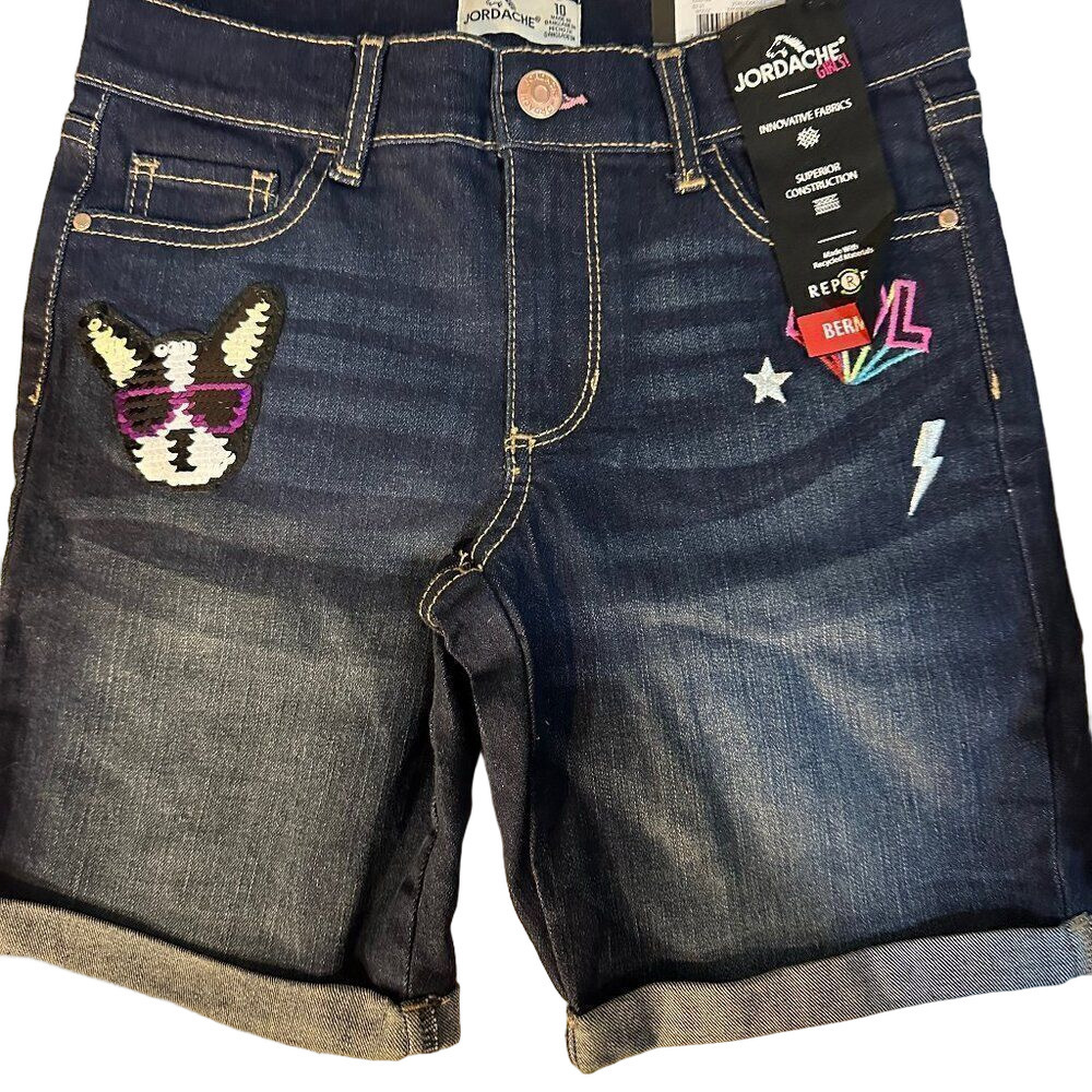 Jordache Denim Shorts NWT Size 10Junior Patchwork